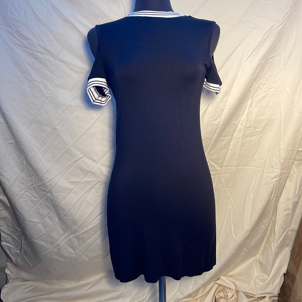 Moral Fiber Black and White Dress
